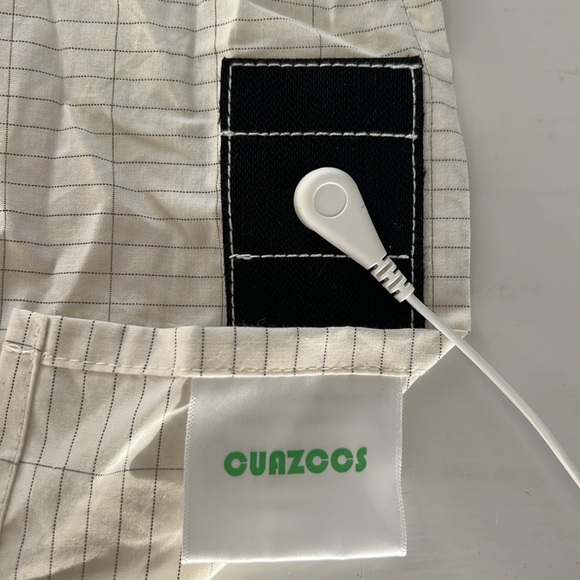 Grounding Sheet w/ Grounding Cord Organic Cotton & Silver fiber 27 x 52 twin - Picture 5 of 6